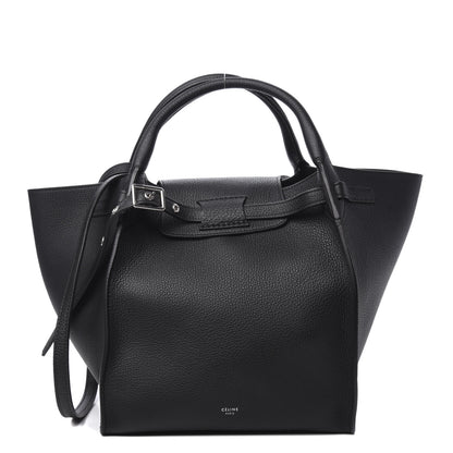 Celine Supple Grained Calfskin Small Long Strap Big Bag Anthracite 1 of 9