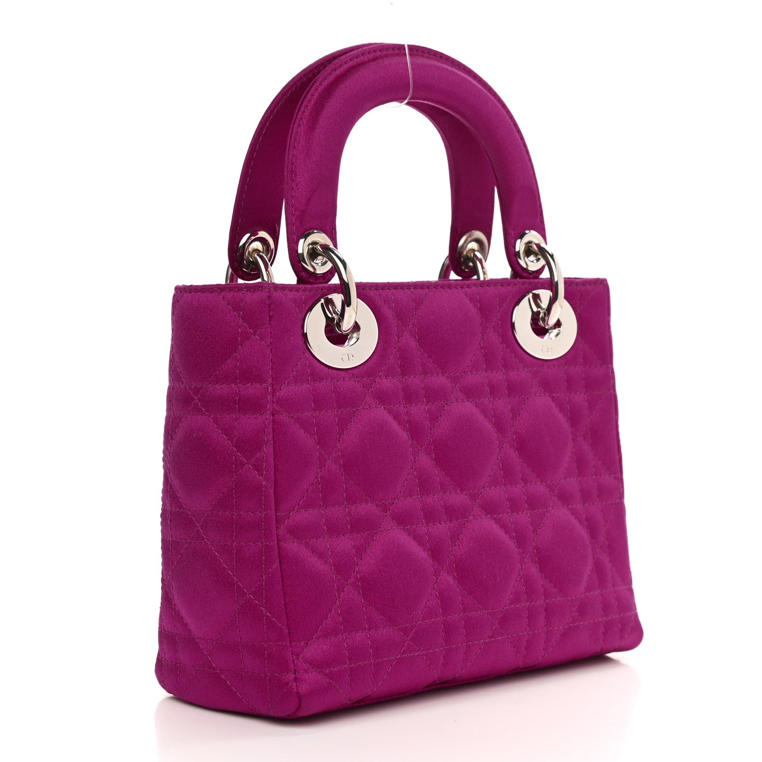 Christian Dior Satin Cannage Mini Lady Dior Pink 3 of 9