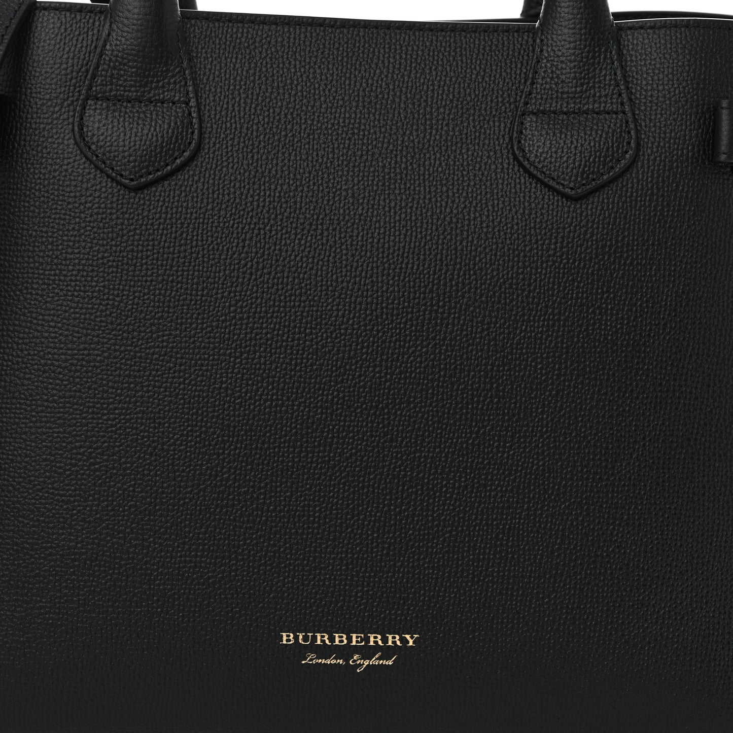 Derby Calfskin House Check Medium Banner Tote Black
