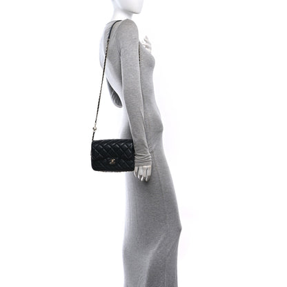 Chanel Lambskin Quilted Small My Precious Flap Black 2 of 10