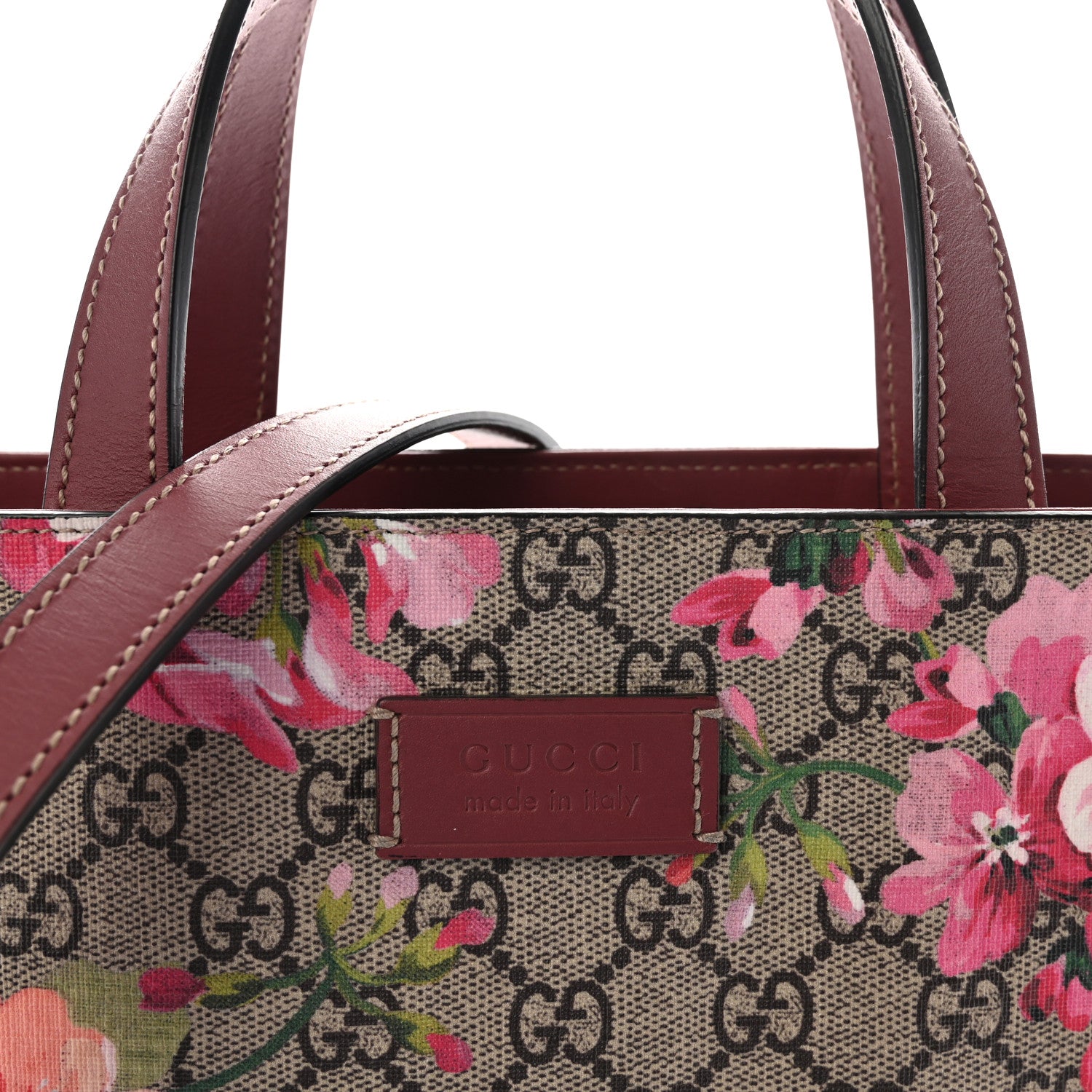Gucci Soft GG Supreme Monogram Blooms Vertical Tote Beige Multicolor Dry Rose 8 of 10