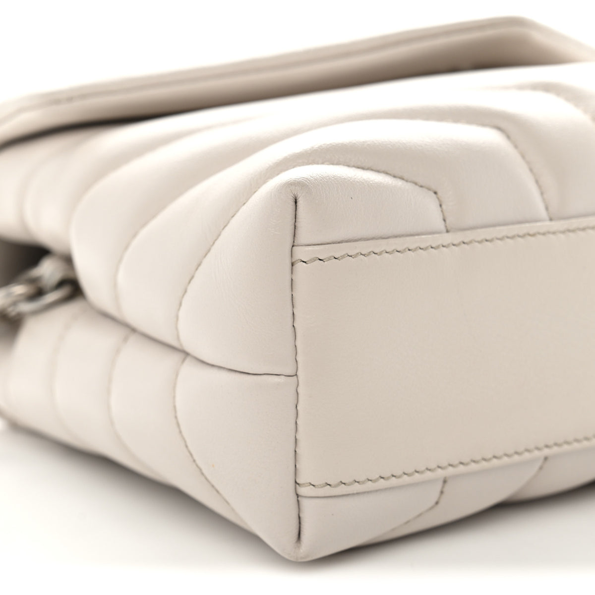 Calfskin Y Quilted Monogram Toy Loulou Crossbody Bag Crema Soft