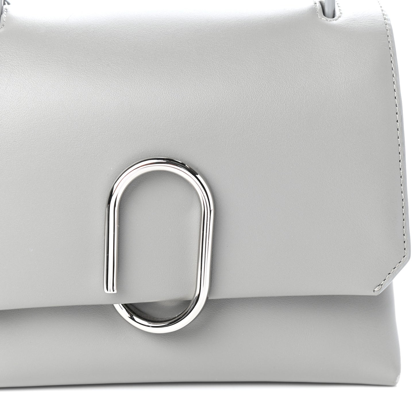 Smooth Calfskin Mini Alix Top Handle Satchel Cement