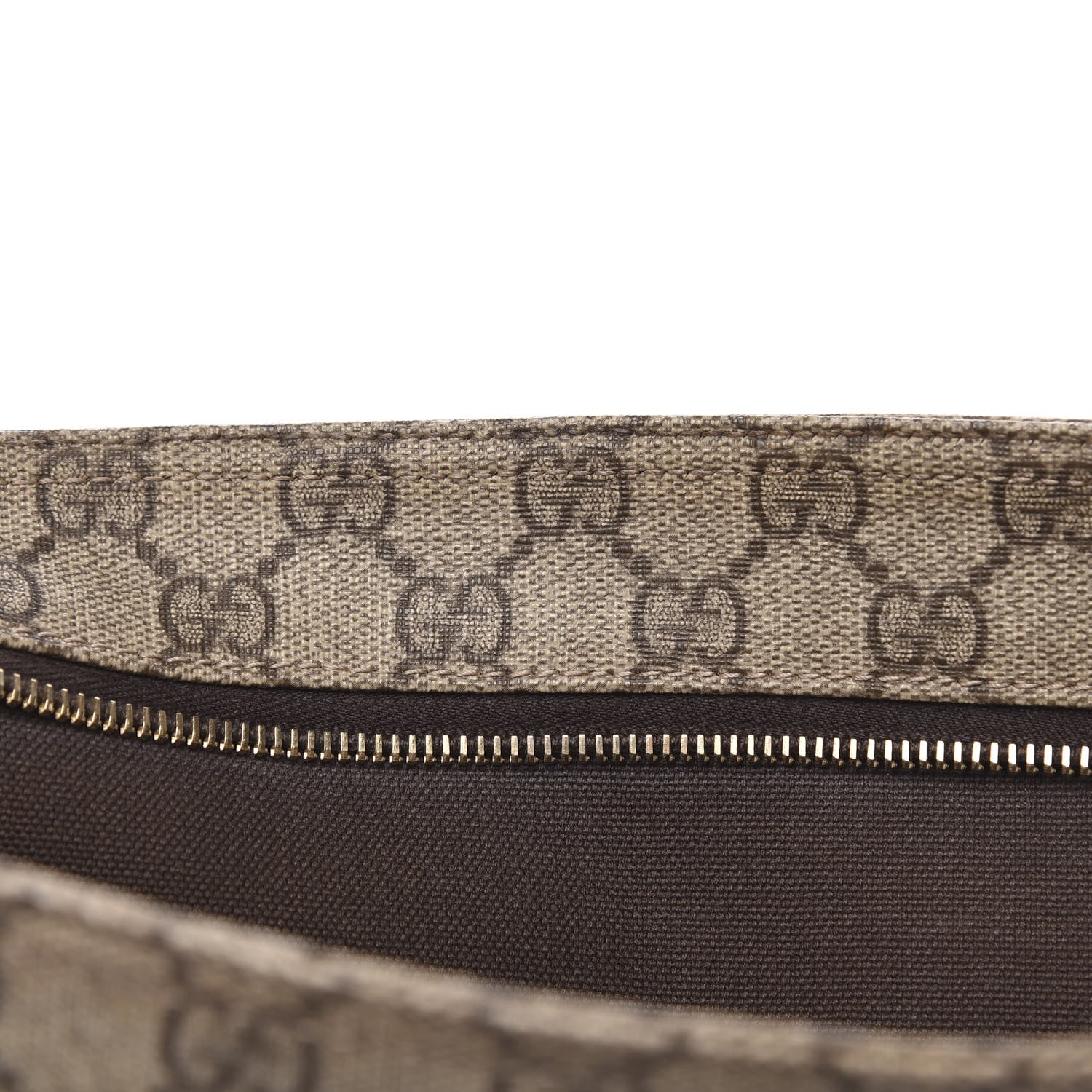 Gucci GG Supreme Monogram Medium Flat Messenger Bag Dark Brown 14 of 14