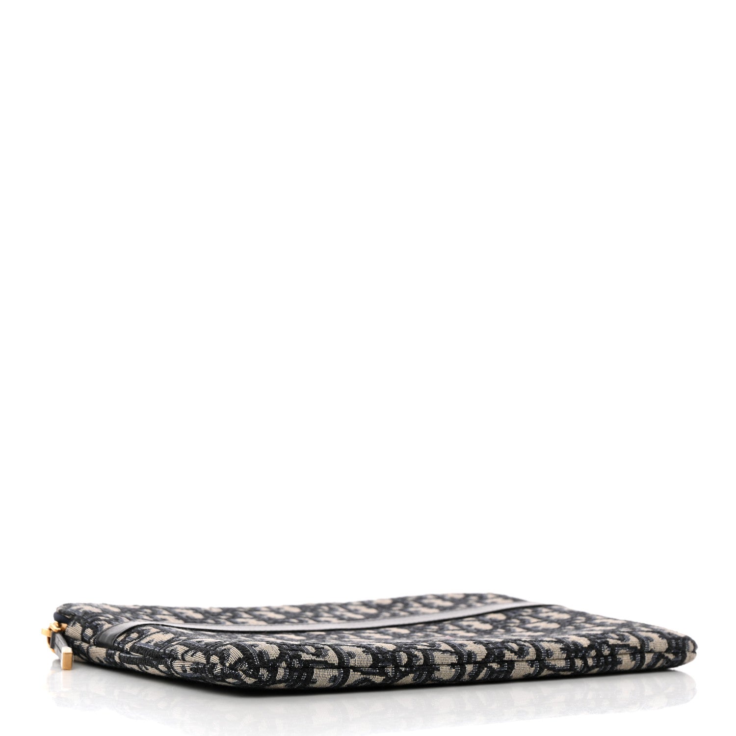 Christian Dior Oblique Pouch Clutch Blue 4 of 7