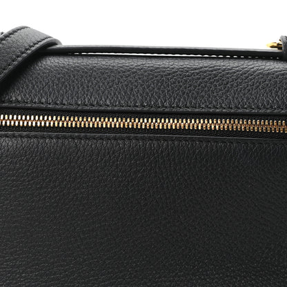 Loro Piana Grained Calfskin L19 Extra Pocket Pouch Black 7 of 9