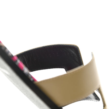 Hermes Box Calfskin Oran Sandals 41 Vert Thé Impérial 9 of 9