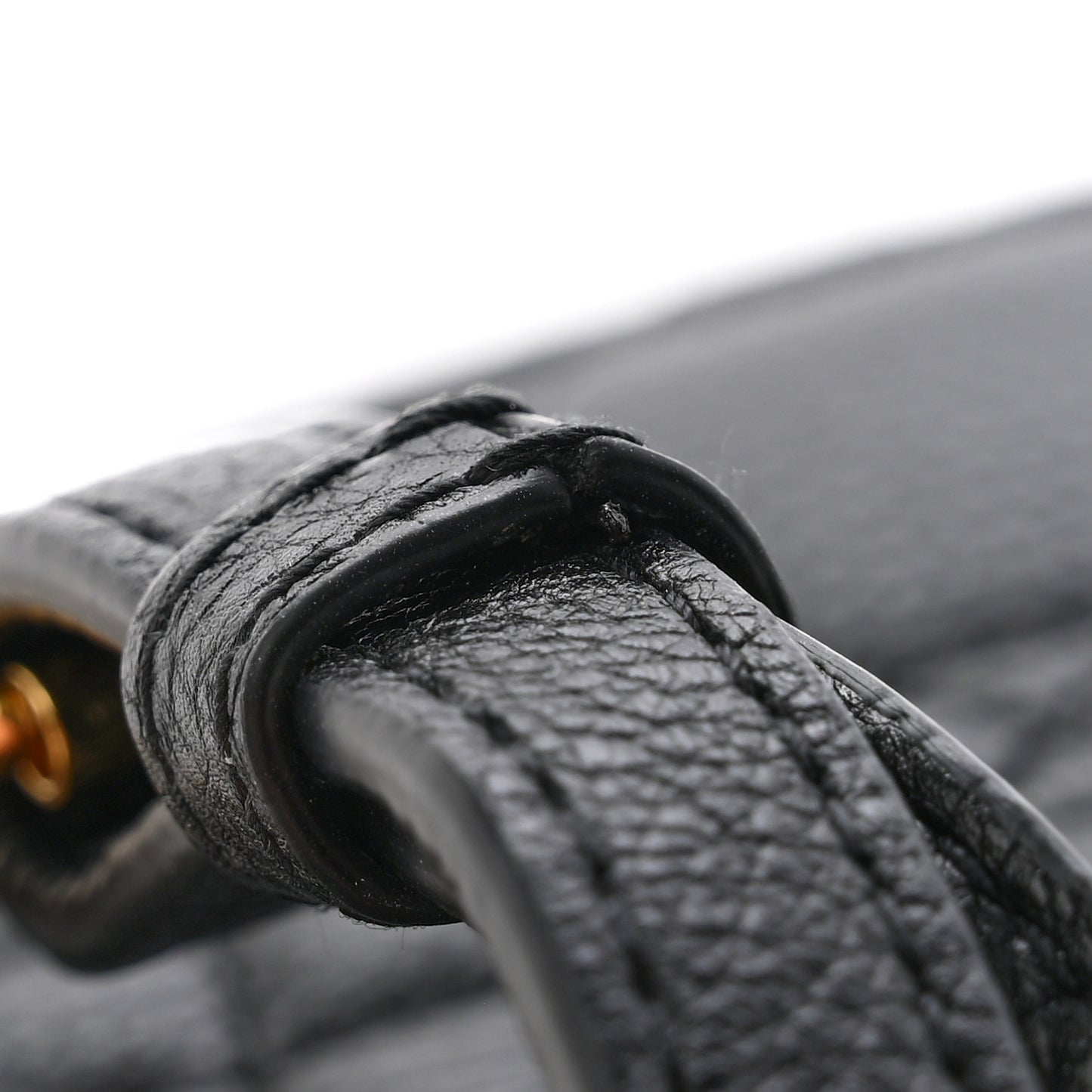 Supple Calfskin Cannage Caro Belt Pouch with Chain Black