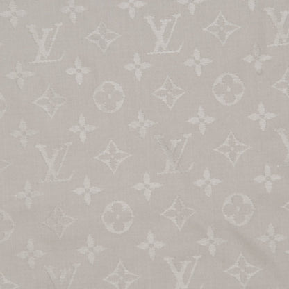 Louis Vuitton Silk Wool Monogram Shawl Beige 7 of 16
