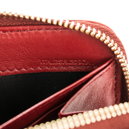 Burberry House Check Large Sartorial Ziggy Zip Around Wallet Military Red 6 of 6