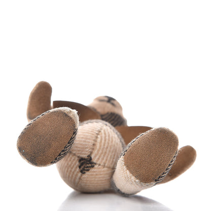 Burberry Cashmere House Check Thomas Bear Bag Charm Camel Gold 12 of 16