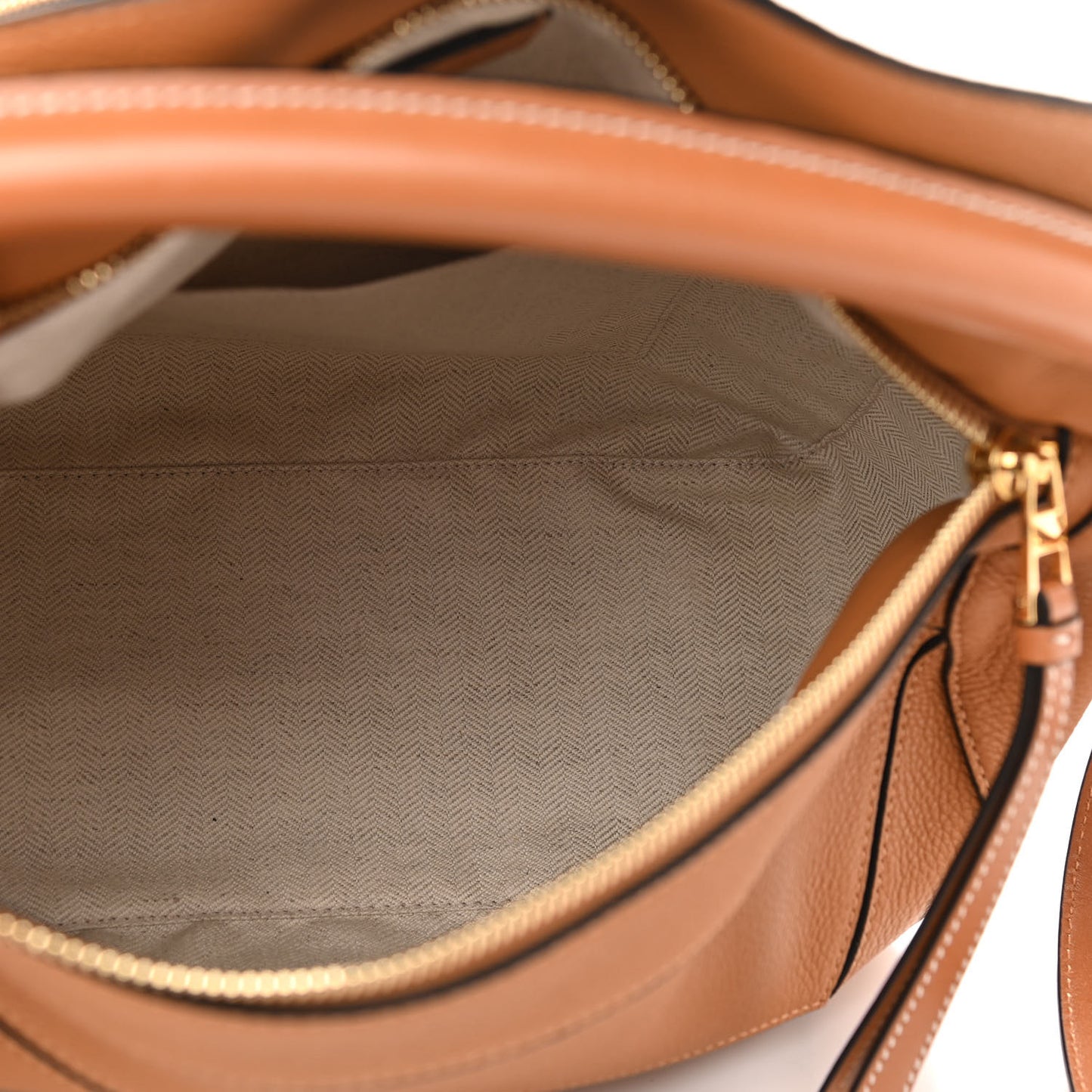 Calfskin Medium Puzzle Bag Light Caramel