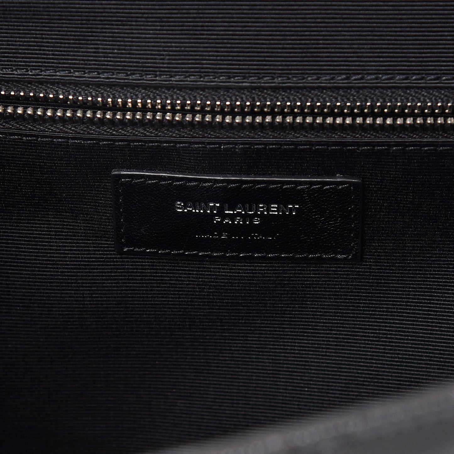 Grain De Poudre Matelasse Chevron Large Monogram Satchel Asphalt