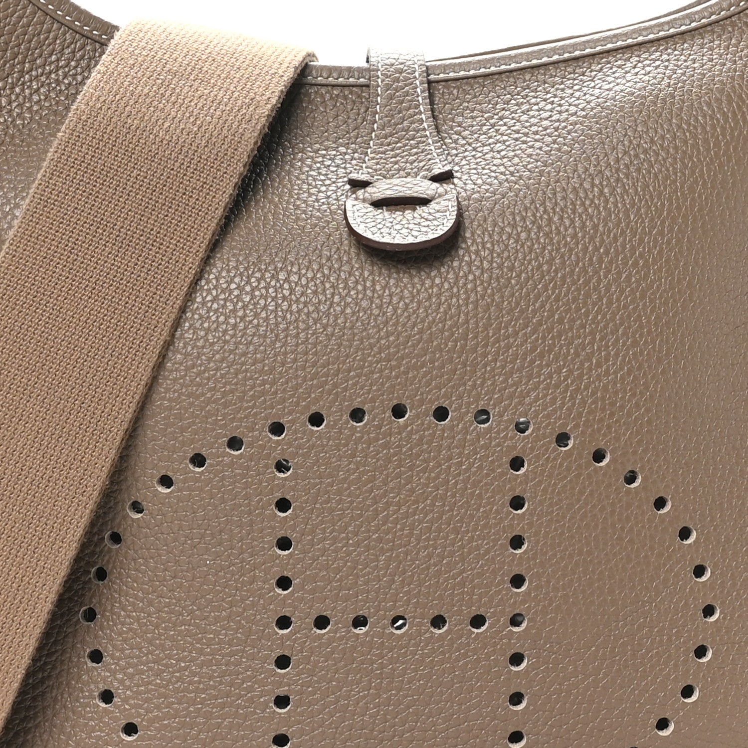 Hermes Taurillon Clemence Evelyne III PM Etoupe 8 of 11