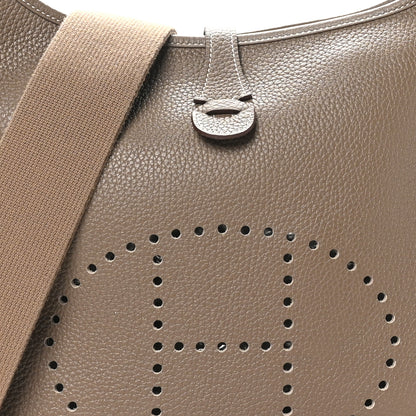 Hermes Taurillon Clemence Evelyne III PM Etoupe 8 of 11