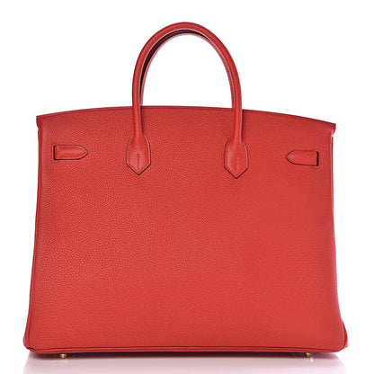 Hermes Togo Birkin 40 Geranium 4 of 38