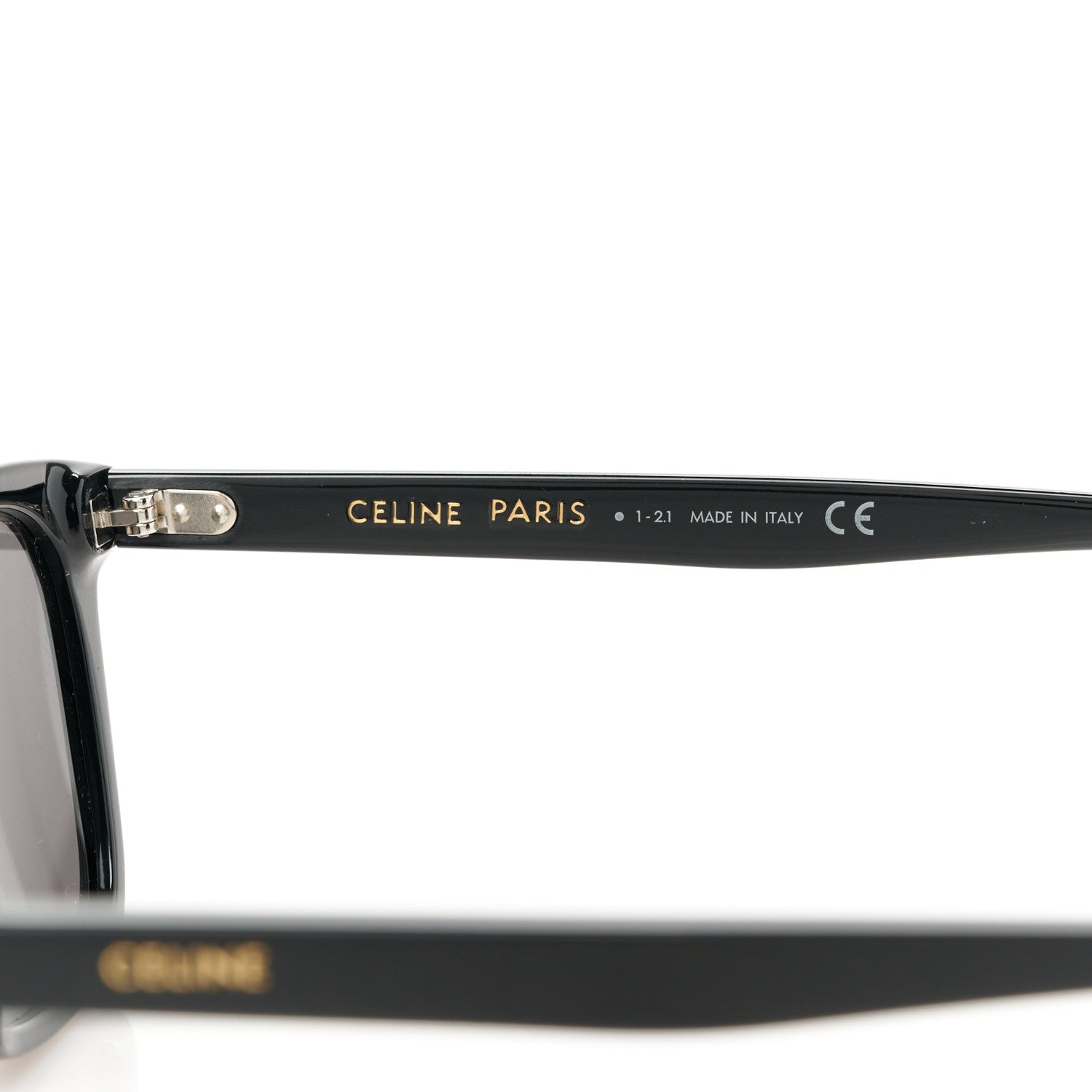 Celine Acetate Polarized Sunglasses CL402071 Black 6 of 9
