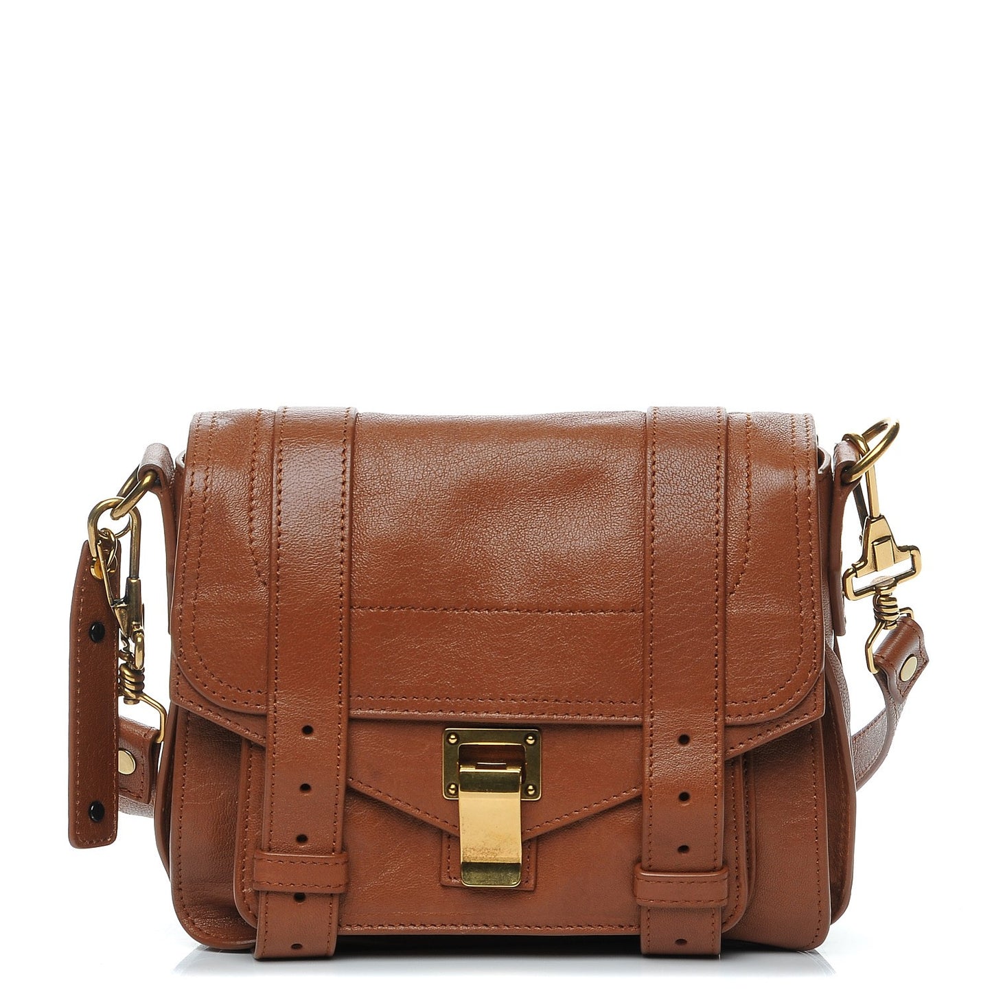 Lambskin PS1 Mini Pouch Messenger Saddle