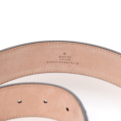 Gucci Calfskin Web Interlocking G Belt 95 38 Navy 5 of 5