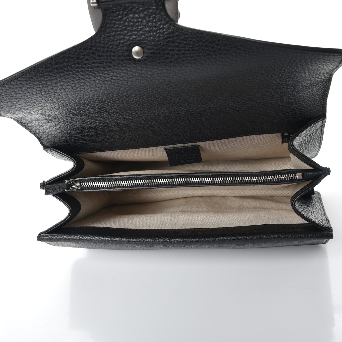 Pebbled Calfskin Small Dionysus Shoulder Bag Black
