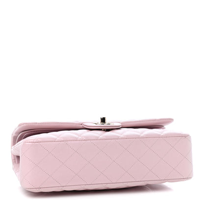 Chanel Iridescent Calfskin Quilted Medium Double Flap Light Pink 4 of 9