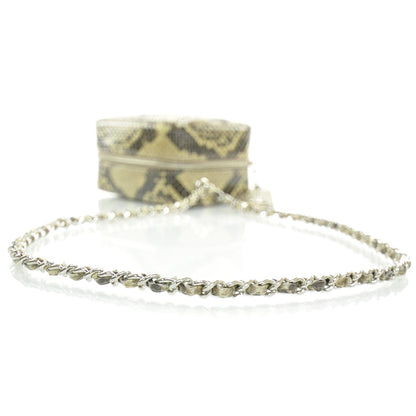 Chanel Python Mini Shoulder Bag Beige 5 of 9