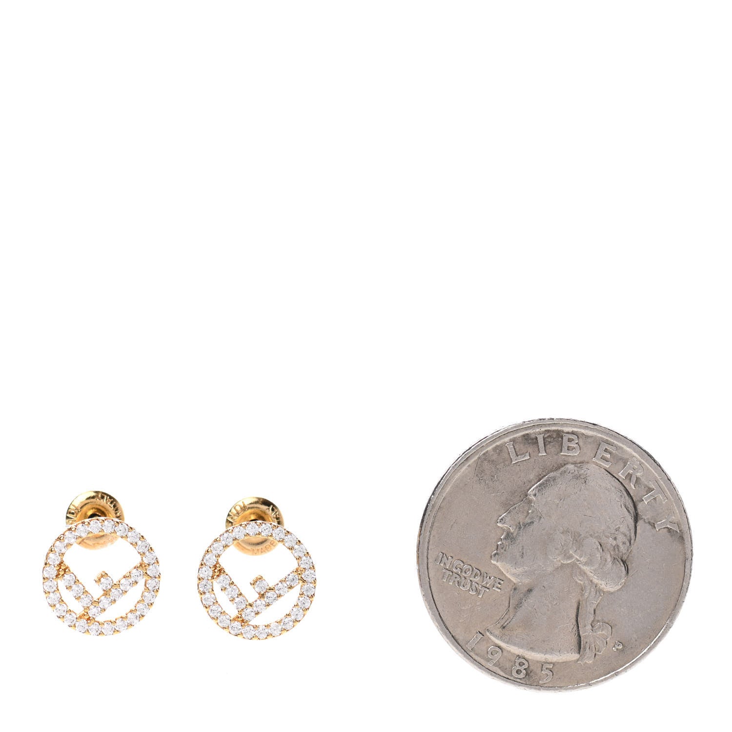 Fendi F is Fendi Earrings Gold 2 of 3