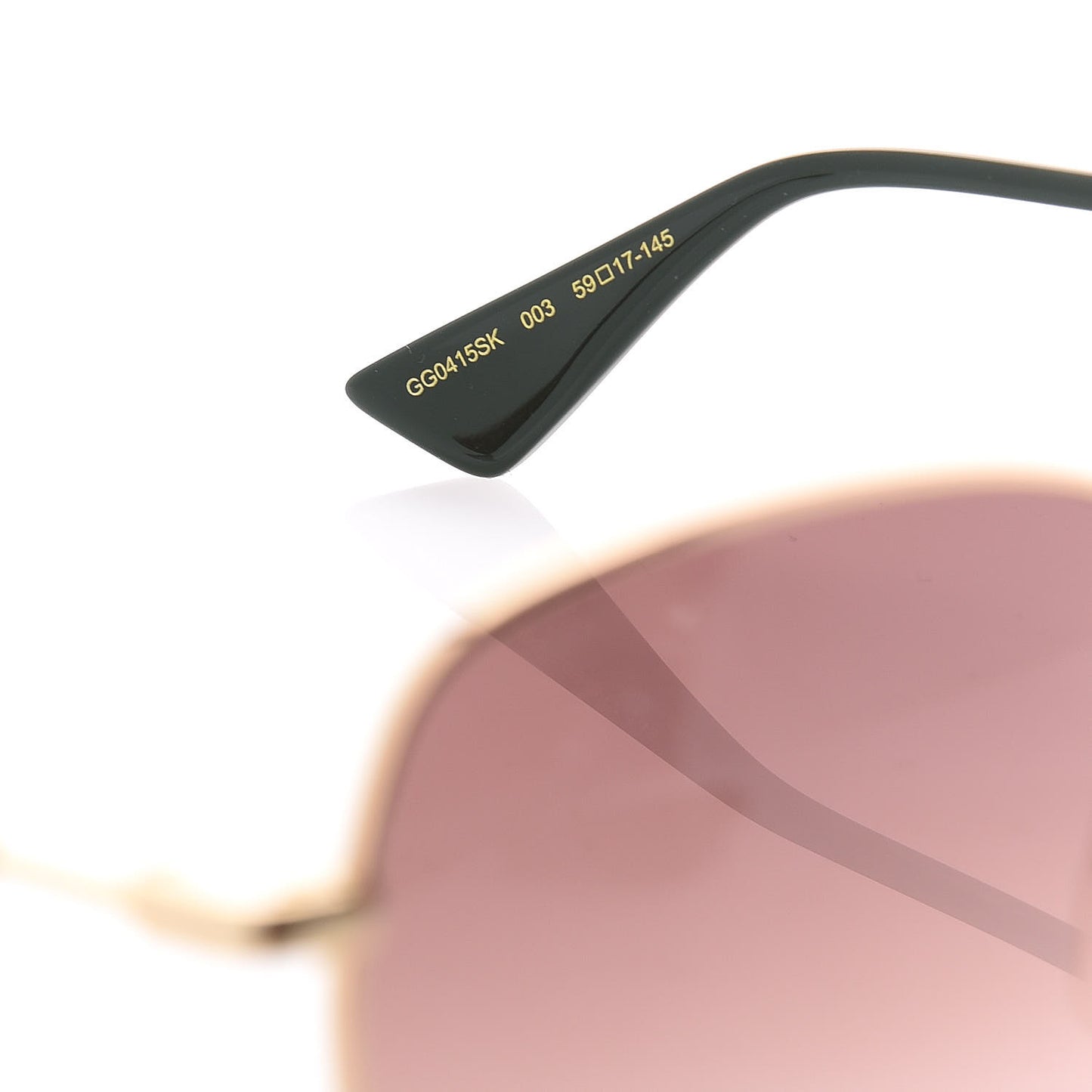 Square Frame Sunglasses GG0415SK Gold