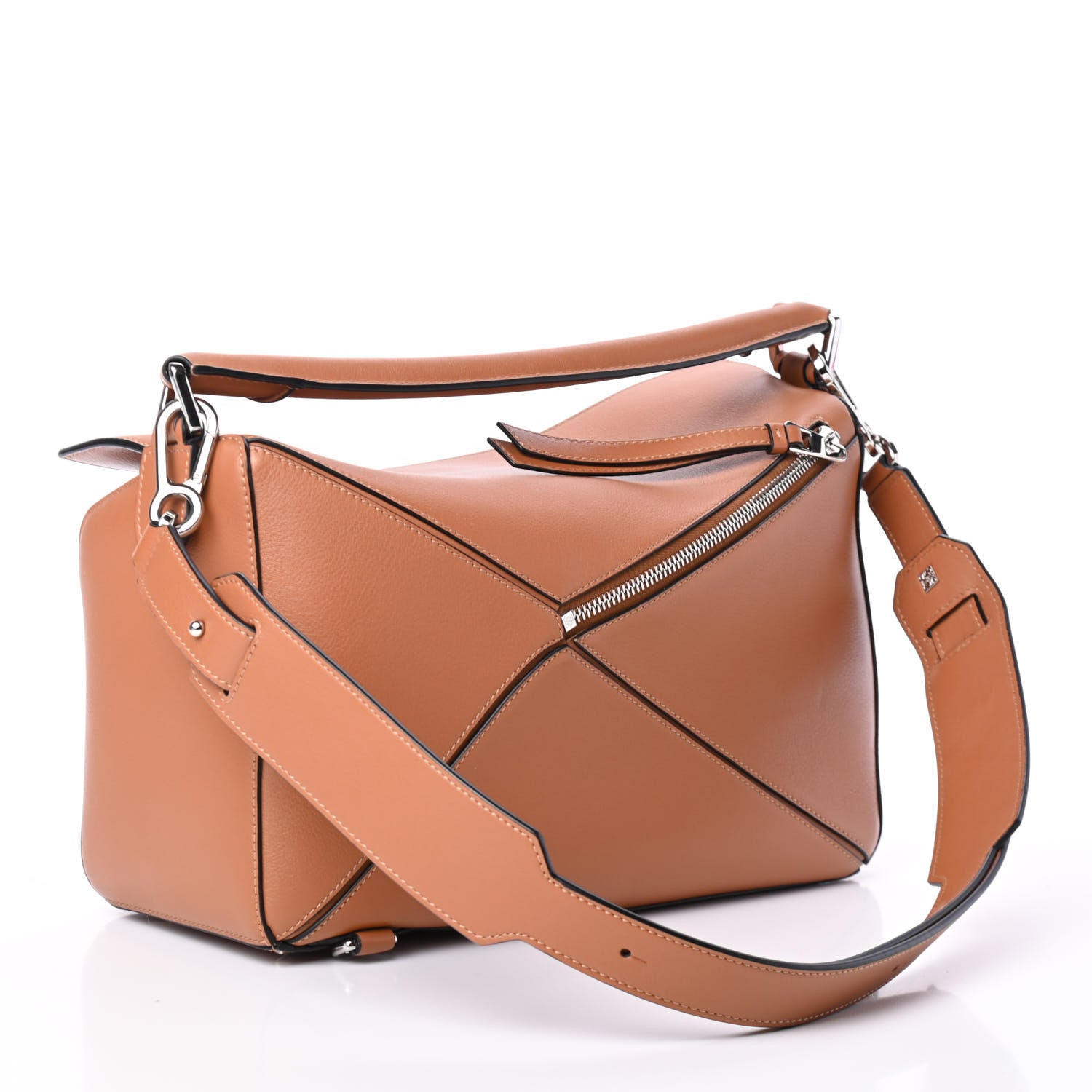 Loewe Calfskin Medium Puzzle Bag Tan 2 of 4