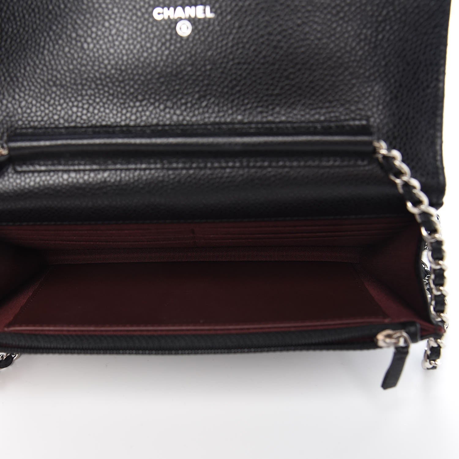 Chanel Caviar Quilted Wallet On Chain WOC Black 5 of 9