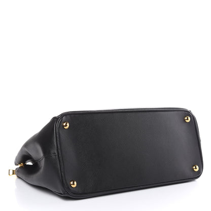 Prada Saffiano Medium Galleria Double Zip Tote Black 5 of 15