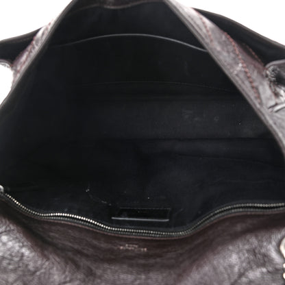 Saint Laurent Crinkled Calfskin Matelasse Monogram Large Niki Chain Satchel Tulip 4 of 12