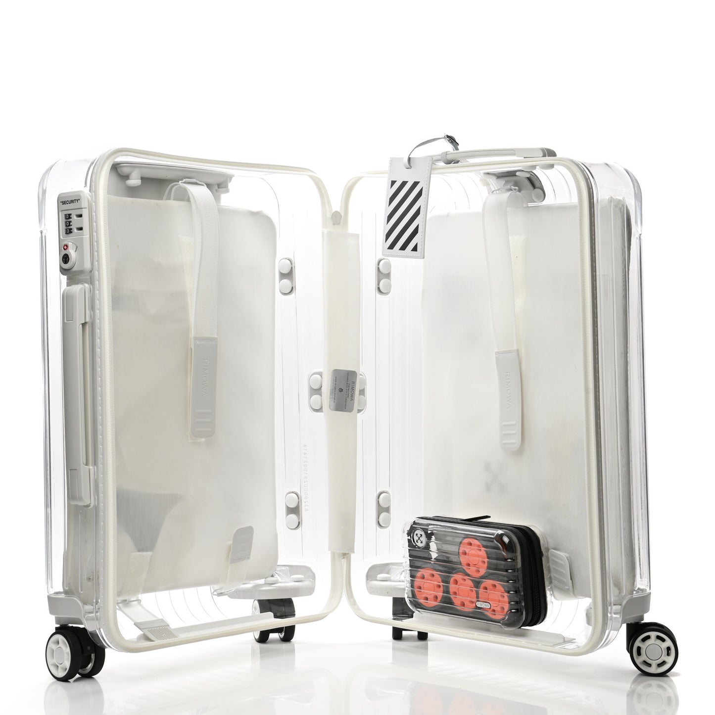 X RIMOWA Polycarbonate Luggage Transparent