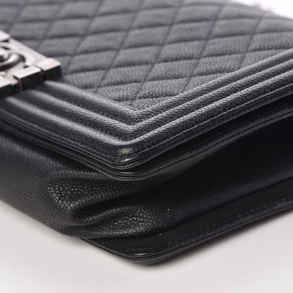 Chanel Caviar Quilted Medium Boy Flap Black 11 of 11