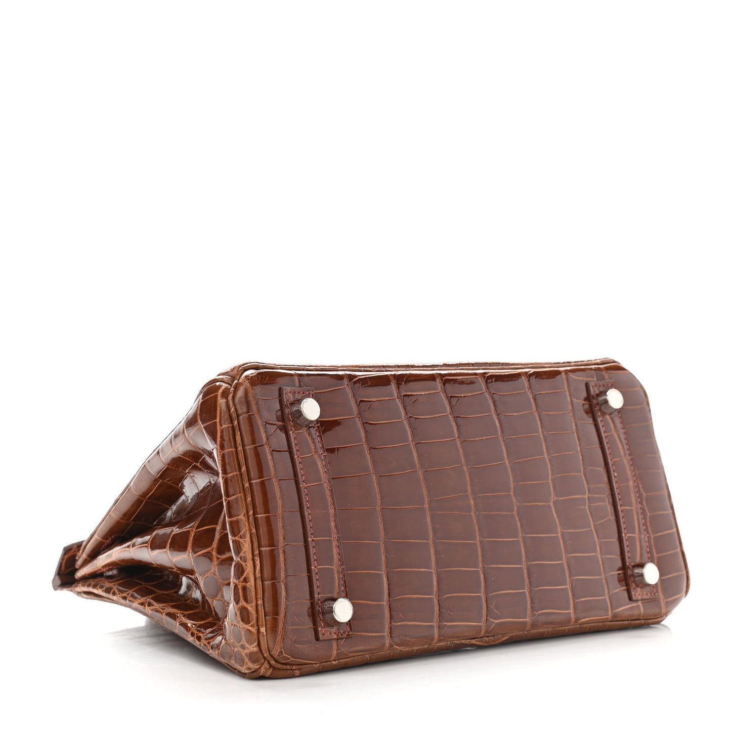 Shiny Niloticus Crocodile Birkin 25 Miel