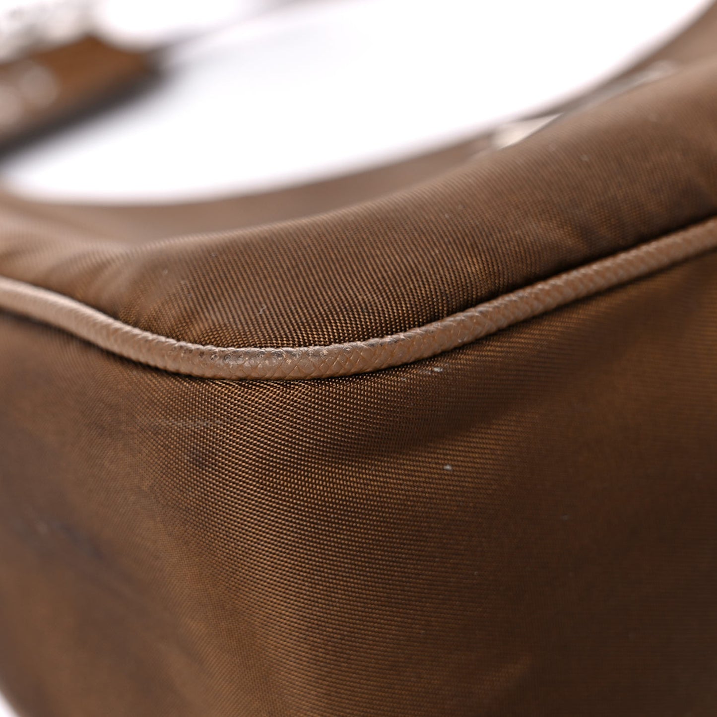 Tessuto Nylon Saffiano Re-Edition 2005 Shoulder Bag Cacao