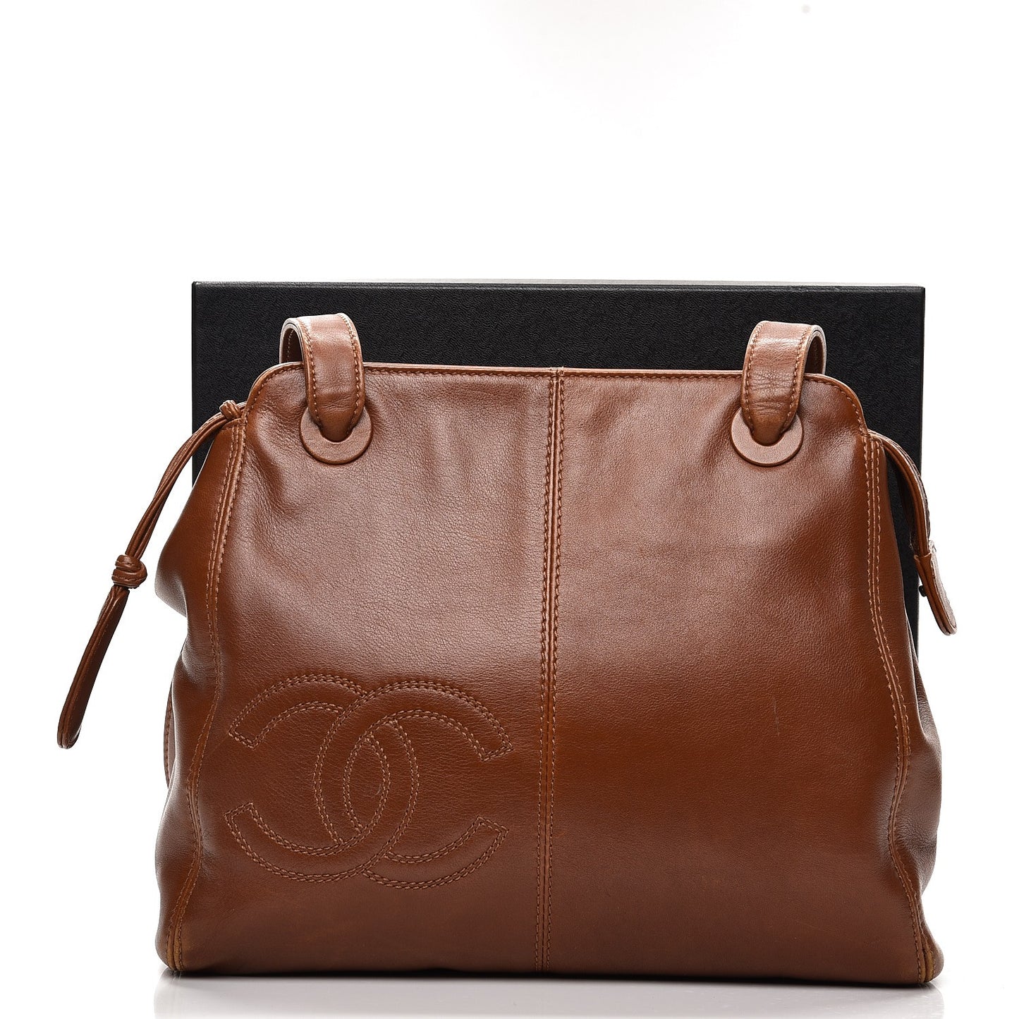 Lambskin CC Tote Brown