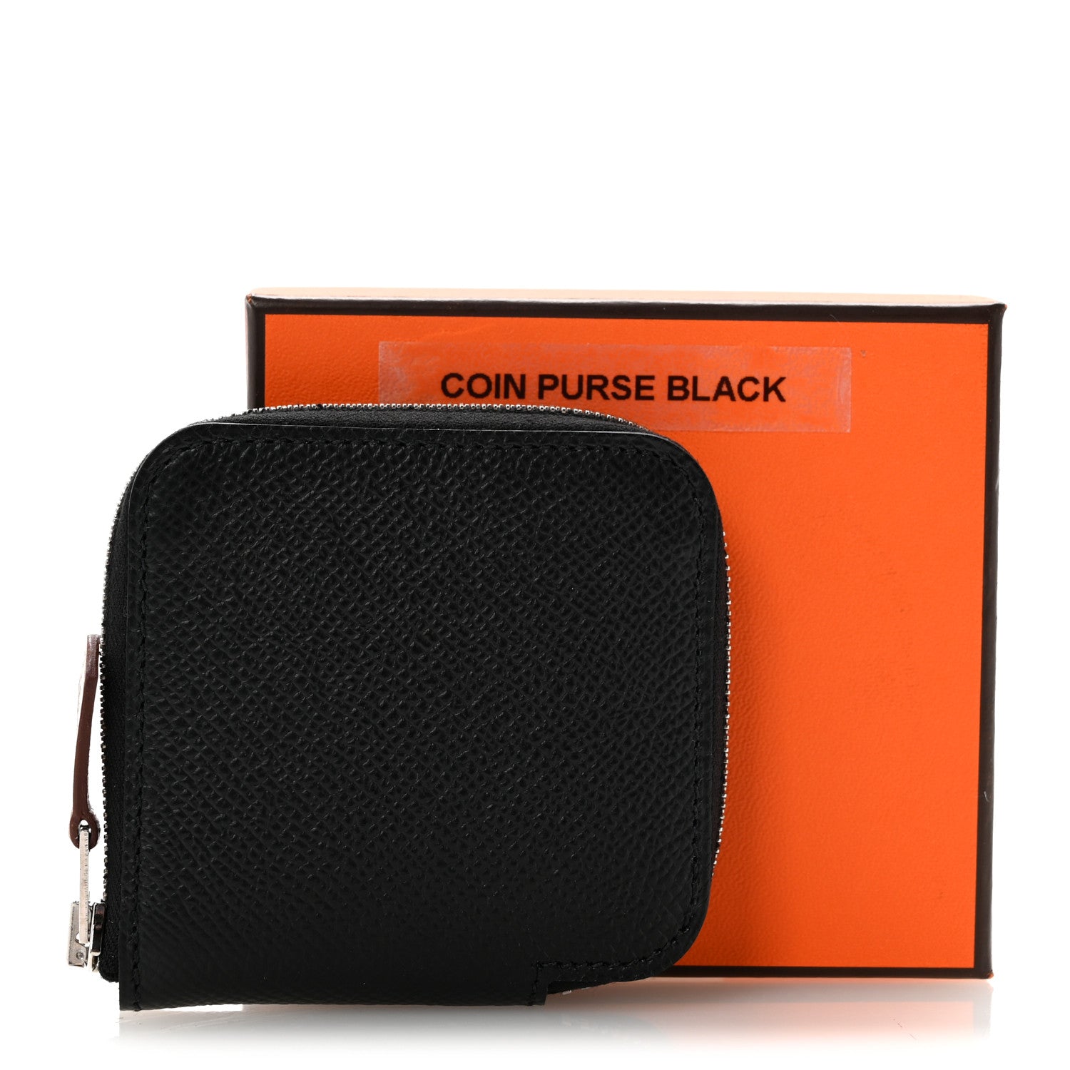 Hermes Epsom Silk'in Coin Purse Black 10 of 10