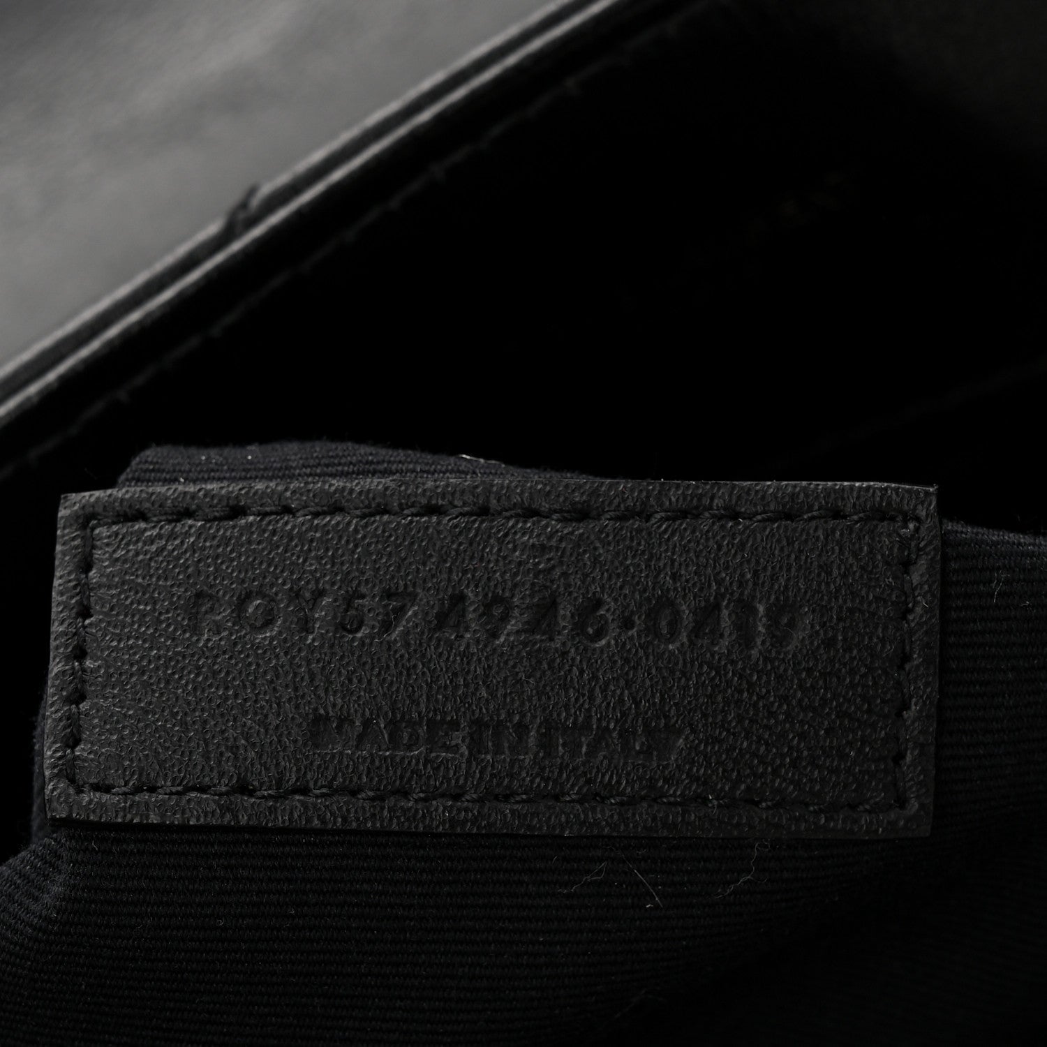Saint Laurent Calfskin Y Quilted Monogram Monochrome Medium Loulou Chain Satchel Black 6 of 10