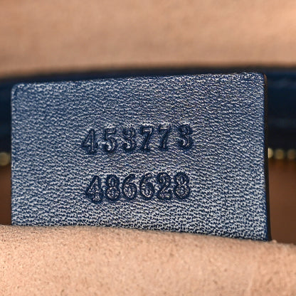 Gucci Guccissima Signature Medium Shoulder Tote Bag Blue 7 of 9