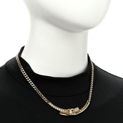 Chanel Crystal CC Choker Necklace Gold 2 of 6