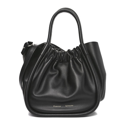 Proenza Schouler Calfskin Small Ruched Tote Black 1 of 11