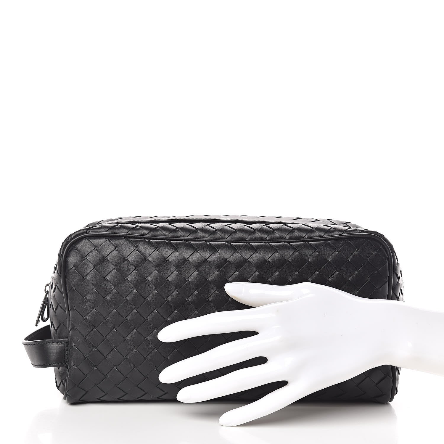 Bottega Veneta Nappa Intrecciato Beauty Bag Black 2 of 10