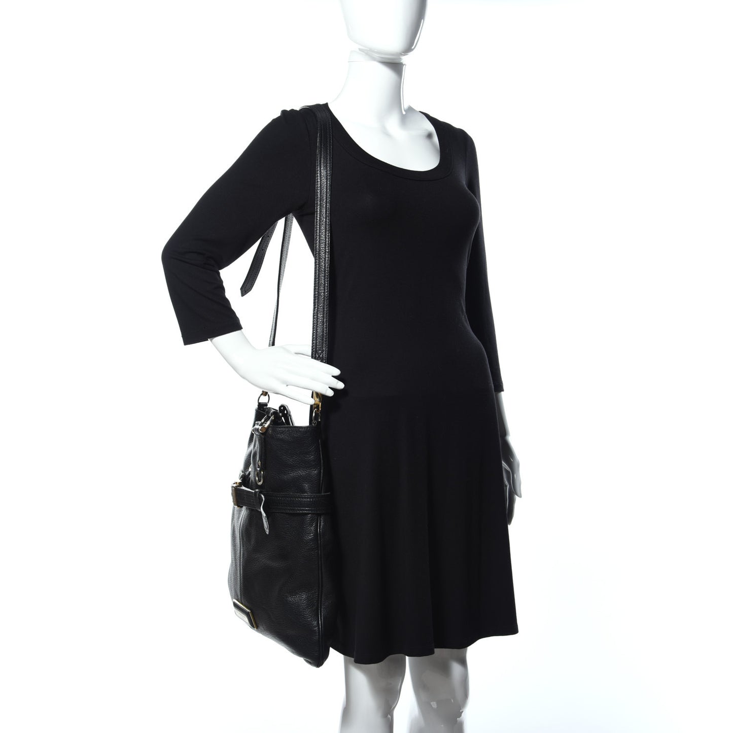 Grainy Calfskin Tote Black