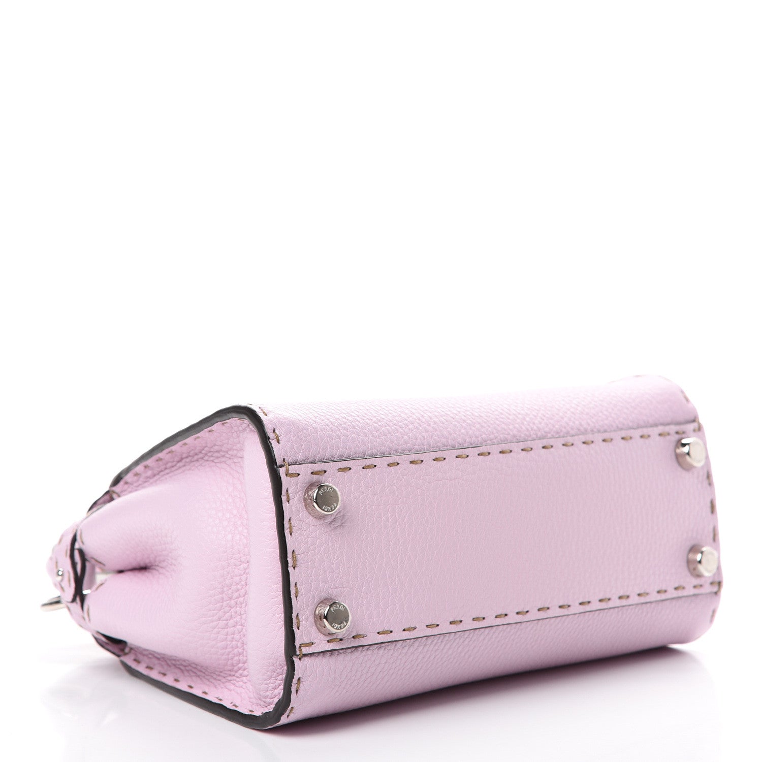Fendi Cuoio Romano Selleria Mini Peekaboo Iconic Satchel Anemone 3 of 11