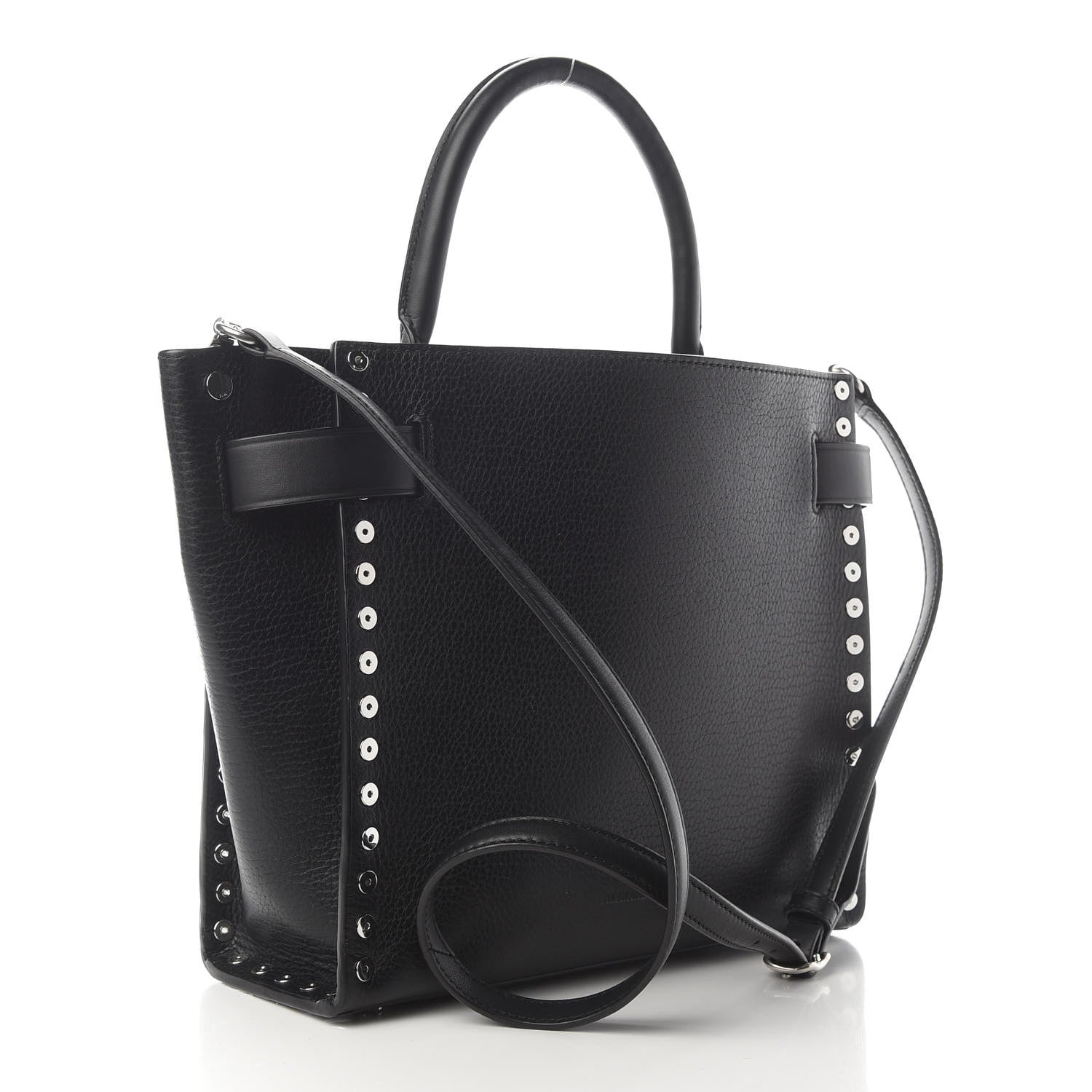 Alexander Wang Grained Calfskin Attica Studded Chain Satchel Black 2 of 10