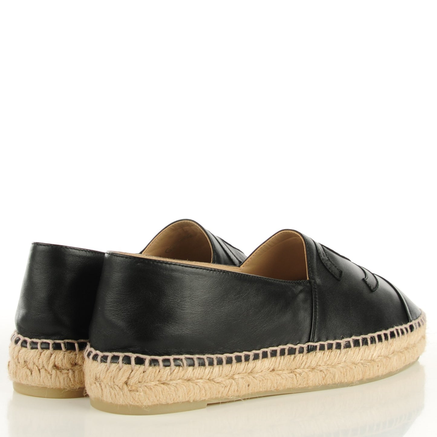 Lambskin CC Espadrilles 41 Black