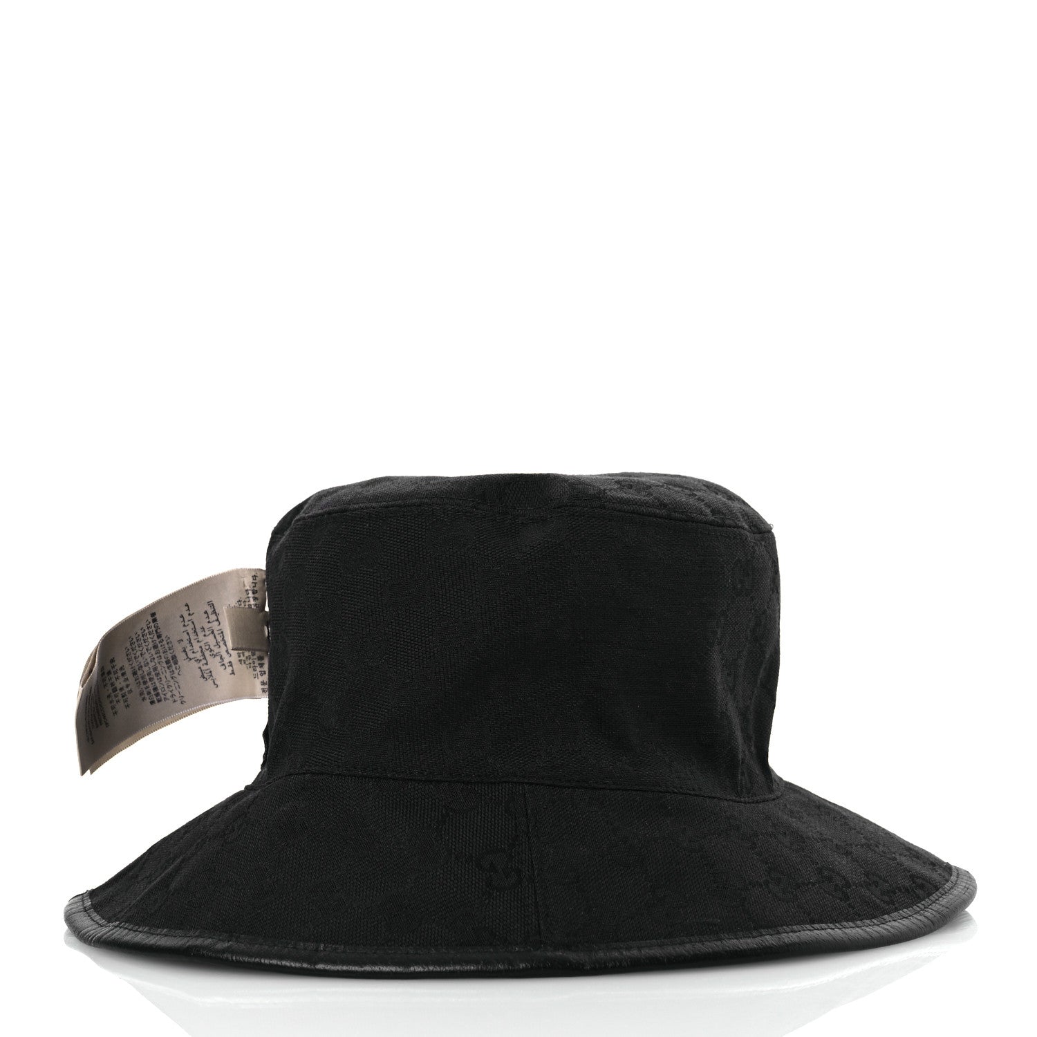 Gucci Wool Nylon GG Monogram Reversible Bucket Hat L Black Grey 11 of 18