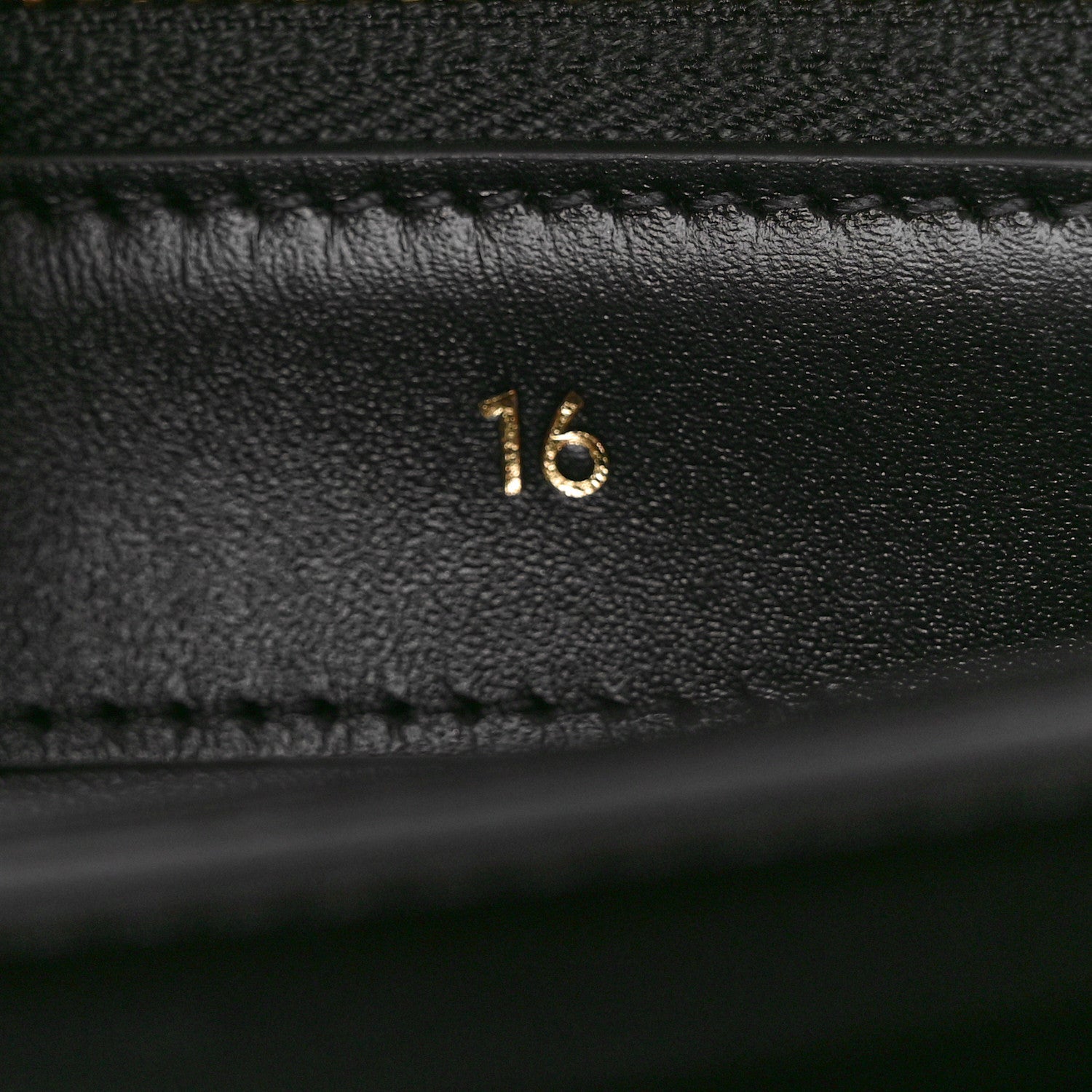 Celine Satinated Calfskin Small 16 Top Handle Bag Black 7 of 10