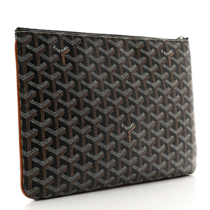 Goyard Goyardine Senat MM Pocket Black Tan 3 of 7